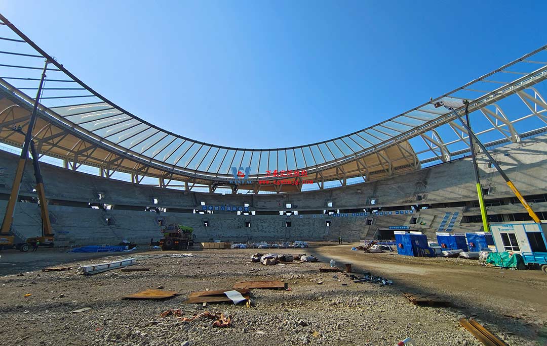 太湖之畔,華燈初上|無錫奧體中心施工加速 太湖之畔,華燈初上|無錫奧體中心施工加速